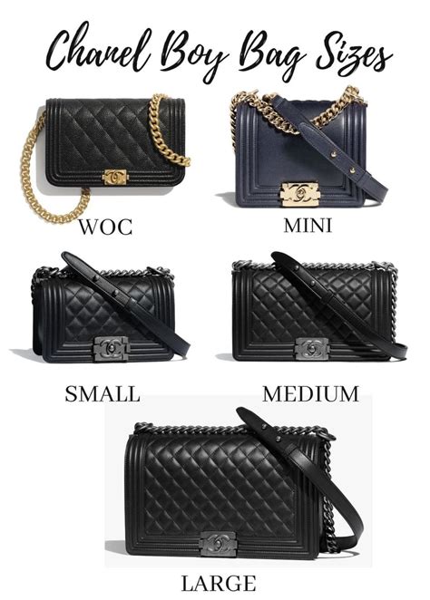 how many size of chanel boy bag|boy chanel bag price.